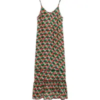 Superdry Beach Maxi-hemdjurk Oranje Grootte: 38