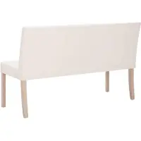 vidaXL Bankje 139,5 cm kunstleer crème