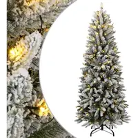 vidaXL Kunstkerstboom met 150 LED's en sneeuw 120 cm