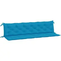 vidaXL Tuinbankkussens 2 st 200x50x7 cm oxford stof lichtblauw