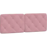 vidaXL Hoofdbordkussen 140 cm fluweel roze