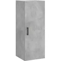 vidaXL Bovenkast 34,5x34x90 cm betongrijs