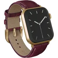 Burga Genuine Leather Band voor de Apple Watch | 38/40/41/42 mm - Mobwife / Gold