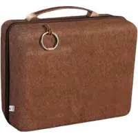 Jeemsie Luxe Laptoptas Organizer – Aktetas met Handvat – Documentenmap voor Laptop, Tablet & Accessoires – Zakelijke Opbergtas – Bruin