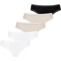 Mey Broekje 'Modal Lace' beige / zwart / wit