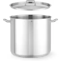 Hendi Grote kookpot met deksel, Kitchen Line, 45 liter, diameter 400 mm, hoogte 360 mm