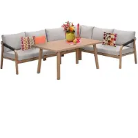 Garden Impressions Monti Lounge- diningset 5 dlg Gobi Sand