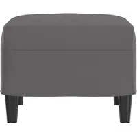 vidaXL Voetenbank 70x55x41 cm kunstleer grijs