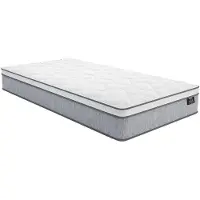 Vente-unique Set 90 x 190 cm bedbodem met opbergruimte, licht naturel + matras met pocketveren van 22 cm dik - SERENITE van YSMÉE