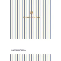 A-Journal - Receptenboek - Blauw gestreept