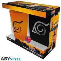 Abystyle NARUTO SHIPPUDEN Gift Set XXL glass + Pin + Notebook Konoha