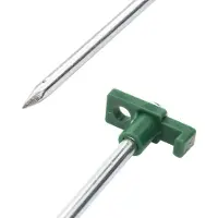 vidaXL Tentharingen 24 st 7 mm 25 cm gegalvaniseerd staal polypropeen