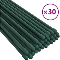 vidaXL Plantenstaken 30 st 90 cm staal groen