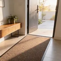 JYG Deurmat groot XXL Beige - 90x600cm - voor binnen - 2 zijden afwerking - ENTER