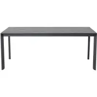 Garden Impressions Malakka lounge dining tafel 170x97 cm - donker grijs