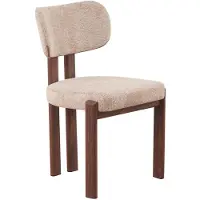 Lizzely Garden & Living SET DEAL 6 STUKS: Eetkamerstoel Japandi Naomi bruin walnoot poten japanse stijl eetstoel zetel