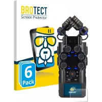 BROTECT Screenprotector 6 Stuks voor Zoom H6 studio Beschermglas transparant