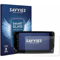 Savvies 2 Stuks Screenprotector - geschikt voor Dynavin D9-DF432 9" - beschermfolie glas transparant