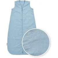 Meyco Baby Studio Collection Linnen Baby Slaapzak - Jeans Blue - 110cm - 0.5 TOG