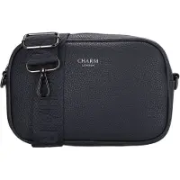 Charm London Mulberry Street Crossbodytas - Schoudertas - Brede Schouderband - Verstelbaar - Afneembaar - Ritssluiting - Damestas - Schoudertas - Blauw