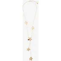 Sissy-Boy Goudkleurige ketting met bloemen