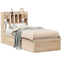 vidaXL Bedframe zonder matras massief grenenhout 75x190 cm