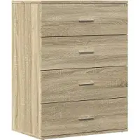 vidaXL Dressoir 60x39x80 cm bewerkt hout sonoma eikenkleurig