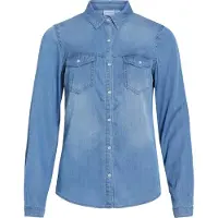 Vila Blouse 'VIBista' blauw denim