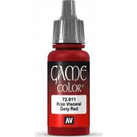 Vallejo Hobbyverf Acrylverf - 72011 Game Color - Gory Red - Acryl - Verf flesje - 18 ml