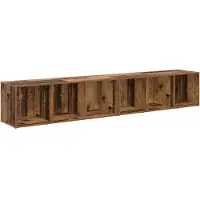 vidaXL Tv-meubelset 2 st Oud Hout Bewerkt hout