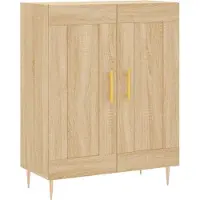vidaXL Hoge kast 69,5x34x180 cm bewerkt hout sonoma eikenkleurig