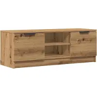 vidaXL Tv-meubel 102x35x36,5 cm bewerkt hout artisanaal eikenkleur