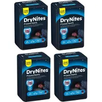 DryNites Huggies luierbroekjes - jongens - 3 tot 4 jaar (12 - 21 kg) - 64 nachtbroekjes - extra voordeel