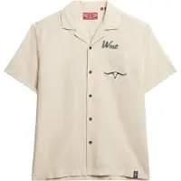 Superdry Overhemd 'The Merchant Store – Resort' crème / zwart