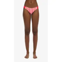 Superdry Dames Knalroze gestreept bikinibroekje met een gedurfd ontwerp (XL), Strandkleding, Gerecycled polyester, Duurzaam W3010391A