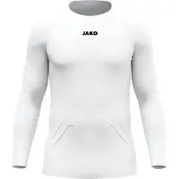 Jako Lightweight Longsleeve Kinderen - Wit | Maat: 128-140