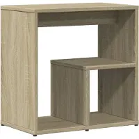 vidaXL Bijzettafels 2 st 50x30x50 cm bewerkt hout sonoma eikenkleurig