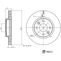 FEBI BILSTEIN Remschijf 196212, 1 stuk