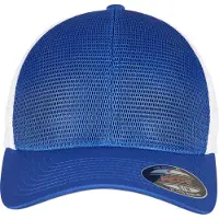 Flexfit Pet blauw / wit