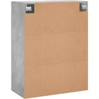 vidaXL Wandkast 69,5x34x90 cm betongrijs