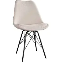 Lizzely Garden & Living SET DEAL: 6 stuks Eetkamerstoel Viga beige teddy eetstoel zetel