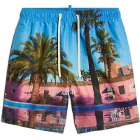 Superdry Zwemshorts royal blue/koningsblauw / rosa / zwart