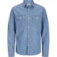 Jack & Jones Overhemd 'JJETravis' blauw denim
