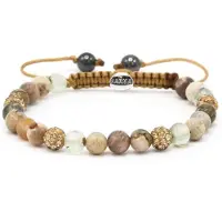 Karma Armband Spiral Glaze Gold Crystal