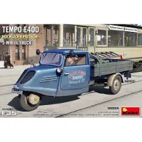 MiniArt Modelbouwpakket Militaire voertuigen - 38025 Temp E400 Hochlader Pritsche 3-wheel Truck Plastic - 1:35 - Modelbouw