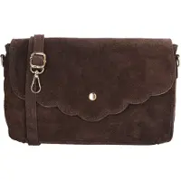 Charm London Suède Overslag Schoudertas Mariëlle Donker Bruin