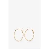 Sissy-Boy Gold plated irregular hoop oorbellen