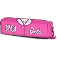 KARACTERMANIA - Barbie - Varsity-FAN Vierkante Roletui - Potloden etui - Pennenetui 2.2 - Roze