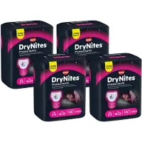 Huggies luierbroekjes - meisjes - 3 tot 4 jaar (12 - 21 kg) - 64 nachtbroekjes - extra voordeel