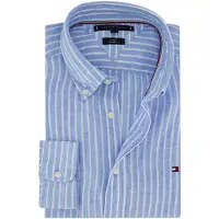 Tommy Hilfiger Mw0mw42400 Linen Overhemd Met Lange Mouwen